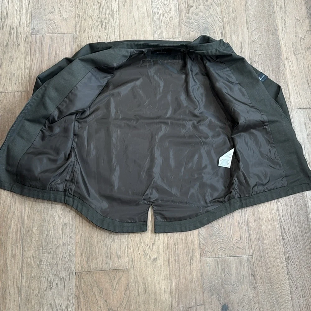 EUC Men's Olive Green Marc Ecko Military Jacket Size Medium - Picture 4 of 10